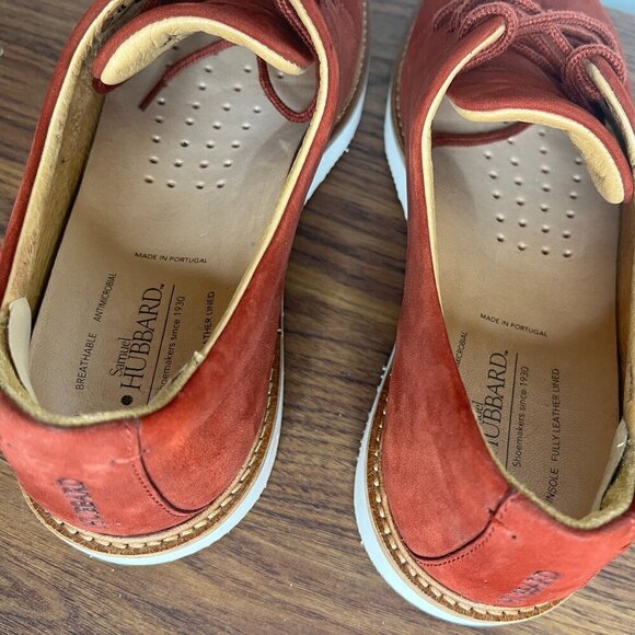 Samuel Hubbard Women's Casual Walking Shoe sz 8 Oxford Rust Nubuck Preppy EUC - Picture 7 of 12